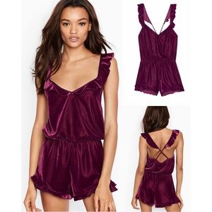 Victoria Secret Velvet Romper